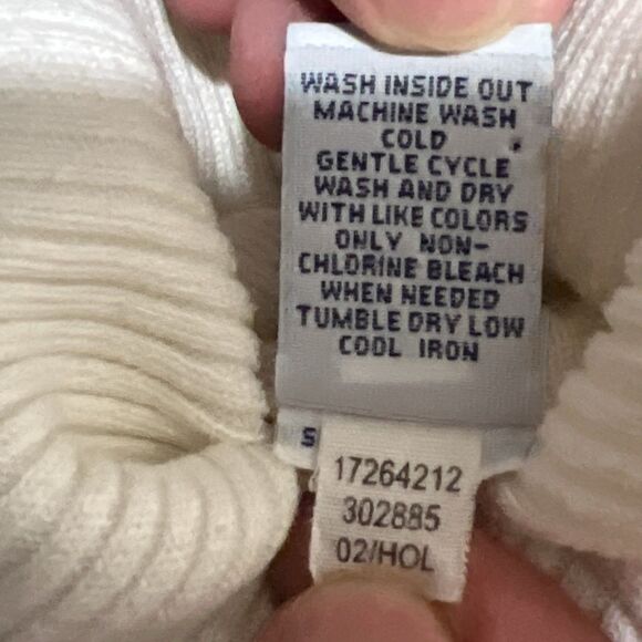 Vintage GAP Turtleneck Sweater Striped Stretch Y2K Pullover Ribbed Brown Women S - Picture 3 of 7